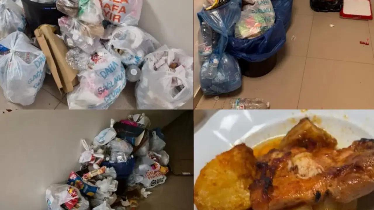 Ege Üniversitesi KYK yurtlarında çöp ve hijyen krizi