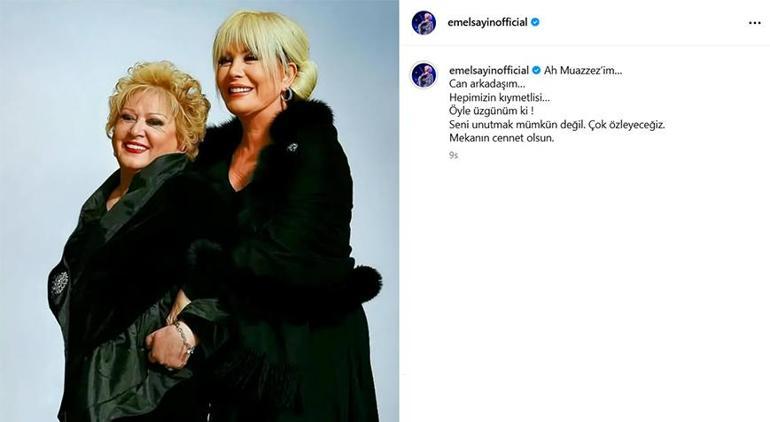 Emel Sayın'dan Muazzez Abacı'ya duygusal veda: Can arkadaşım... 2 Emel Sayın'dan Muazzez Abacı'ya duygusal veda: Can arkadaşım...