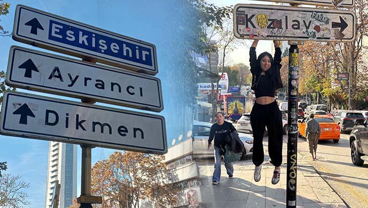 ‘En Ankara Fotoğrafım’ akımı büyüdü! Kızılay tabelası çalındı, yenisiyle poz kuyruğu başladı