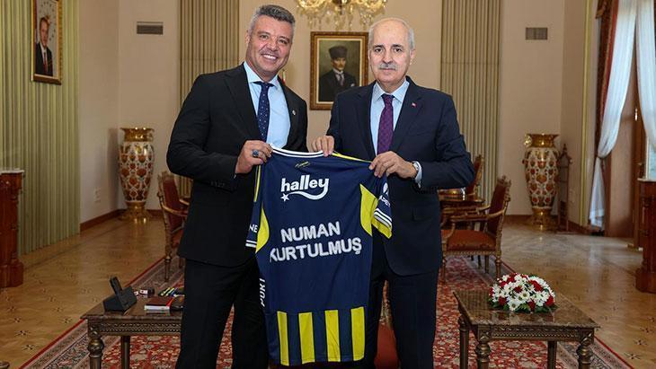 Fenerbahçe Başkanı Saran, TBMM Başkanı Kurtulmuş’u ziyaret etti