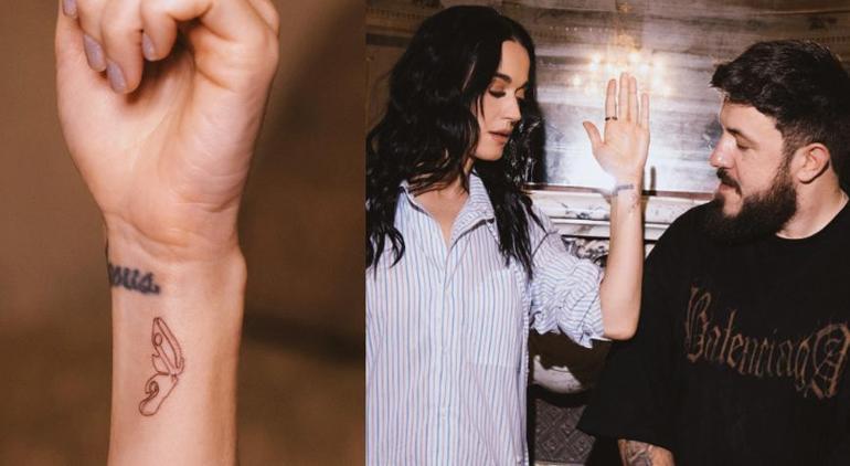 Geleneği bozmadı! Katy Perry'den yeni dövme