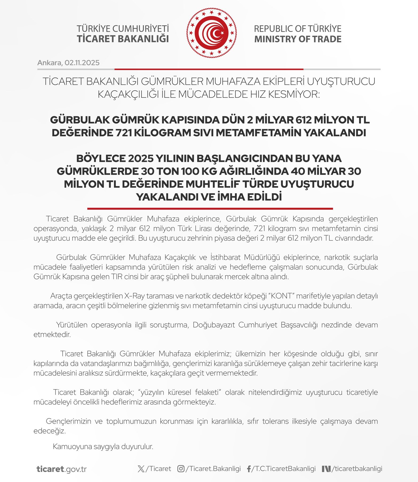 Gürbulak'ta 1 Ton Uyuşturucu Operasyonu: Zamanın Karanlık Yüzüyle Mücadele