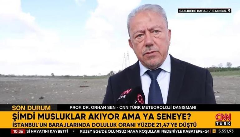 İstanbul’da tehlike çanları | Barajlar dibe vurdu: Prof. Dr. Orhan Şen'den '50 gün' uyarısı 1 İstanbul’da tehlike çanları | Barajlar dibe vurdu: Prof. Dr. Orhan Şen'den '50 gün' uyarısı