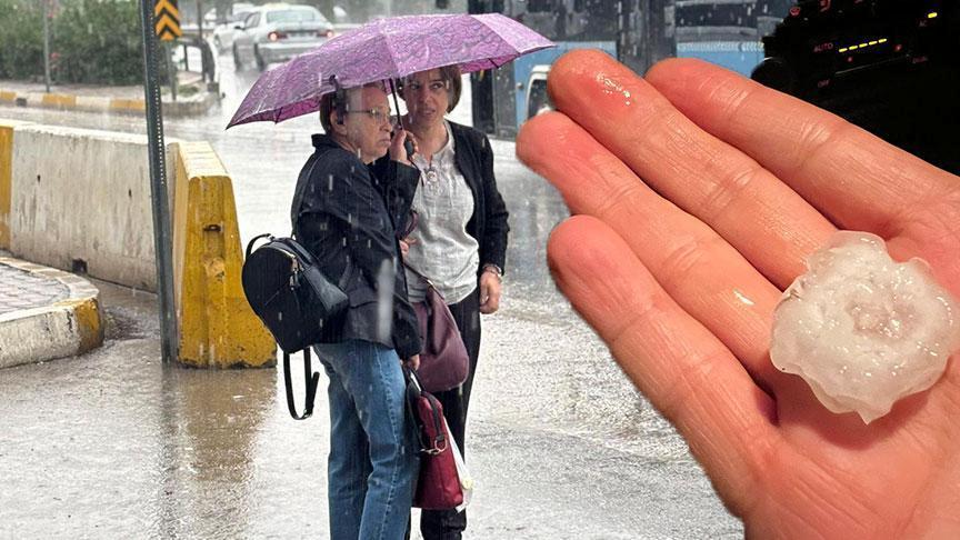 Kent felaketi yaşadı! Her yer dakikalar içinde beyaza büründü