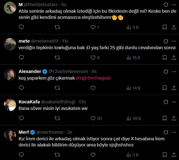 Kimse nedenini anlayamadı... İrem Derici'nin toplumsal medya kullanıcısına karşılığı reaksiyon çekti: 'Muhtemelen salağın tekisindir, hayatsız, hedefsiz, keriz' 3 Kimse nedenini anlayamadı... İrem Derici'nin toplumsal medya kullanıcısına karşılığı reaksiyon çekti: 'Muhtemelen salağın tekisindir, hayatsız, hedefsiz, keriz'