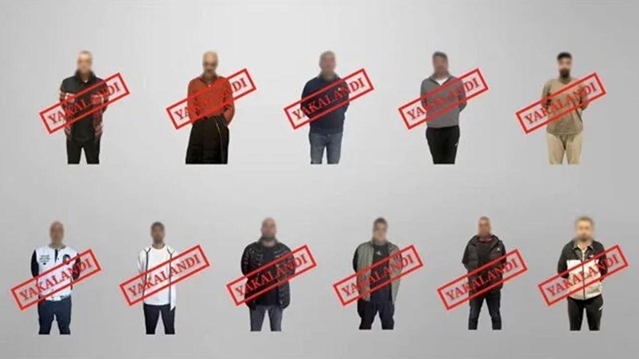 Kırmızı bültenle ve ulusal seviyede aranan 11 kişi yakalandı