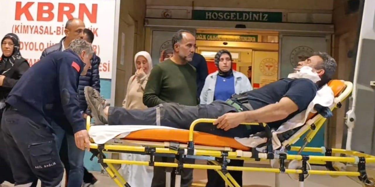 Kömür İndirirken Yaşanan Talihsiz Kaza: Demir Parçası Yüzüne Saplandı!