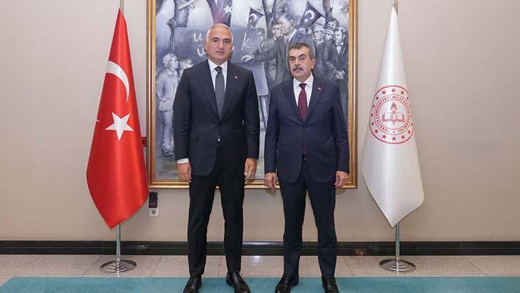 Kültür ve Turizm Bakanı Ersoy, Milli Eğitim Bakanı Tekin’i ziyaret etti