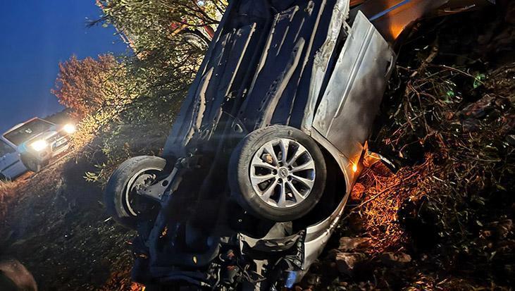 Mardin’de otomobil takla attı: 3 yaralı