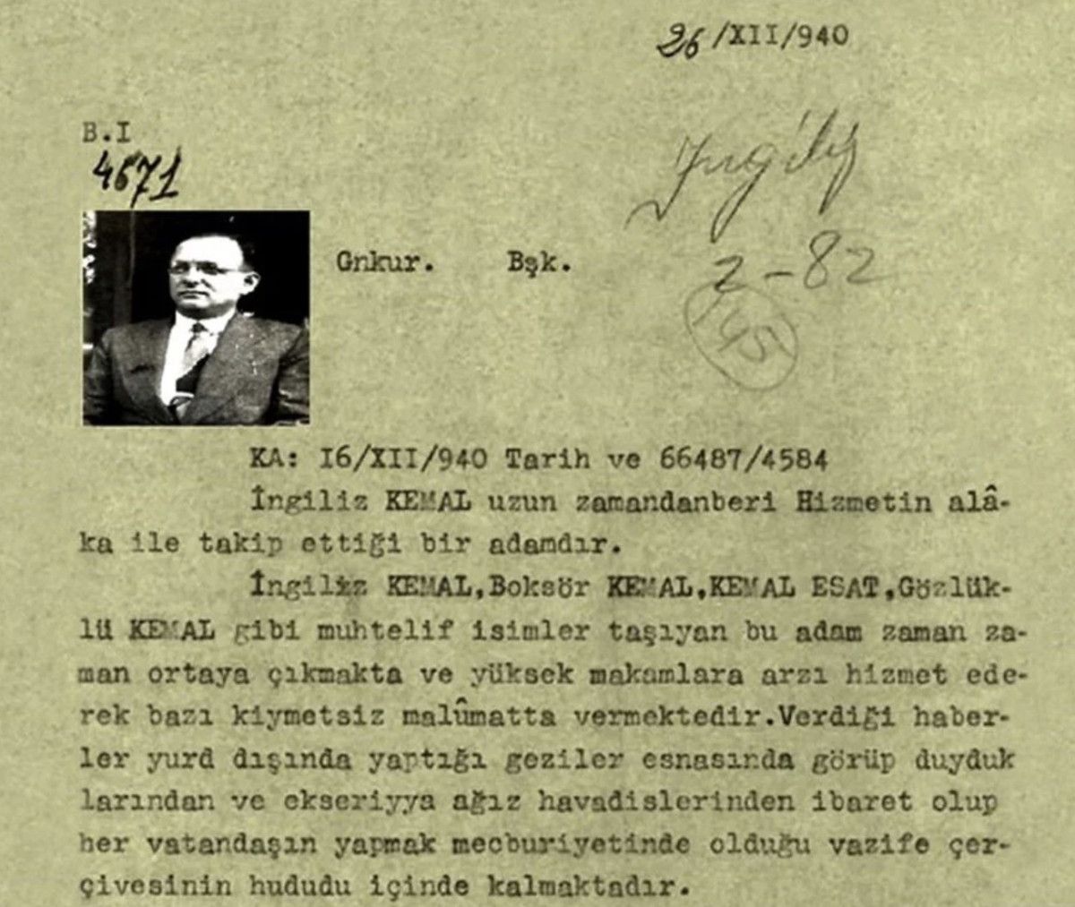 MİT, 1940 Yılına Ait İngiliz Kemal Raporunu Gizliliğini Kaldırarak Kamuoyuna Açtı 3 MİT, 1940 Yılına Ait İngiliz Kemal Raporunu Gizliliğini Kaldırarak Kamuoyuna Açtı