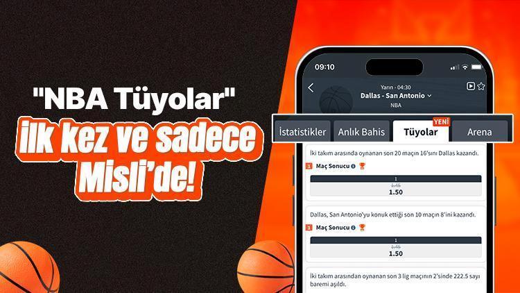 NBA’de yeni sezon heyecanı devam ediyor… Maçlara özel “Tüyolar” ilk kez ve sadece Misli’de!…