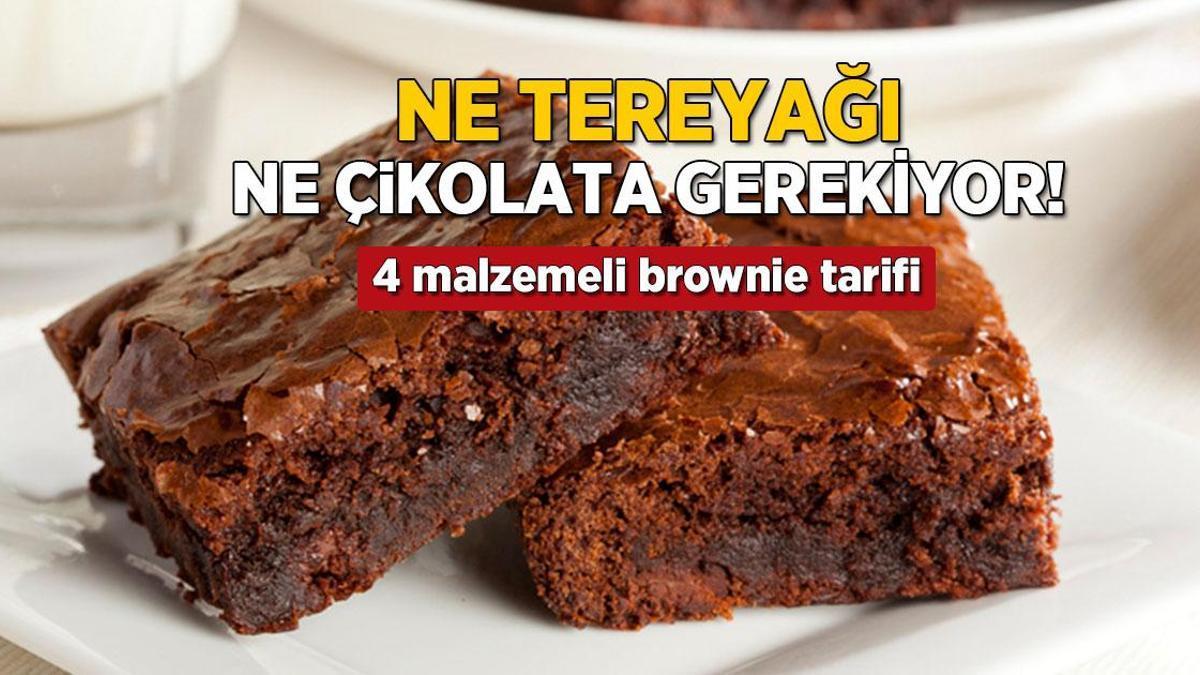 Ne tereyağı ne şeker! Kahvaltılık çikolatayla brownie tarifi, dakikalar içinde hazır