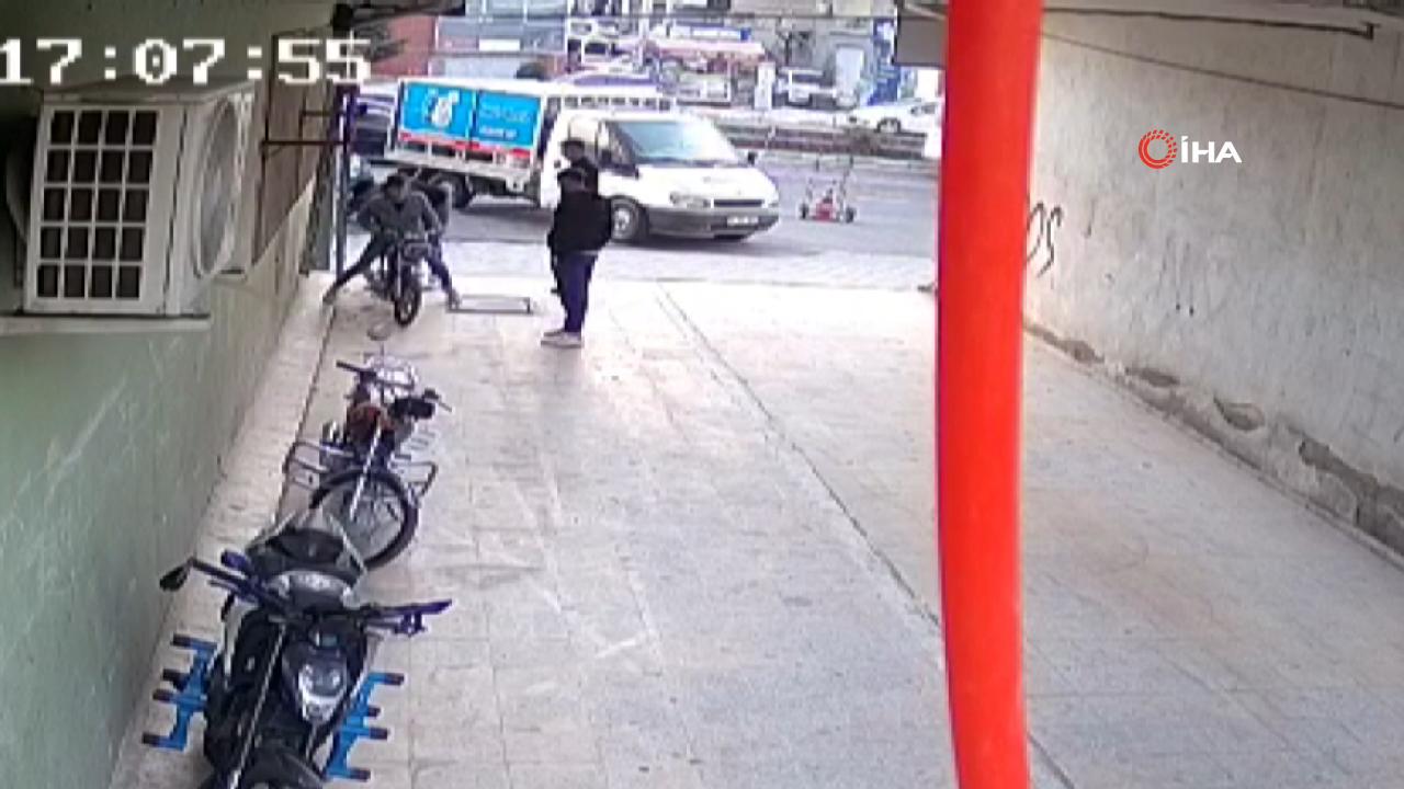 Nevşehir’de motosikleti iterek çaldılar