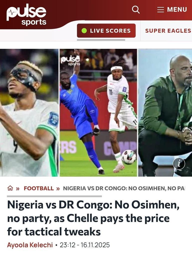 Nijerya basınından Galatasaray iddiası! 'Osimhen yoksa parti de yok' 1 Nijerya basınından Galatasaray iddiası! 'Osimhen yoksa parti de yok'