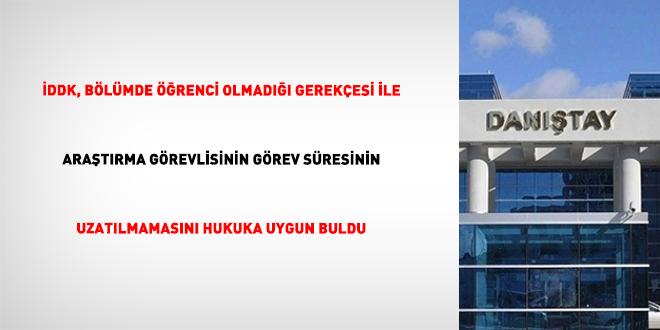 Öğrenci Yokluğu Nedeniyle Araştırma Görevlisinin Görev Süresi Uzatılmadı