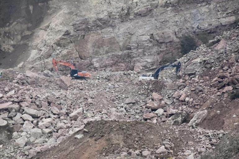 Ordu'da taş ocağı şantiyesinde göçük altında kalan işçinin cenazesine ulaşıldı