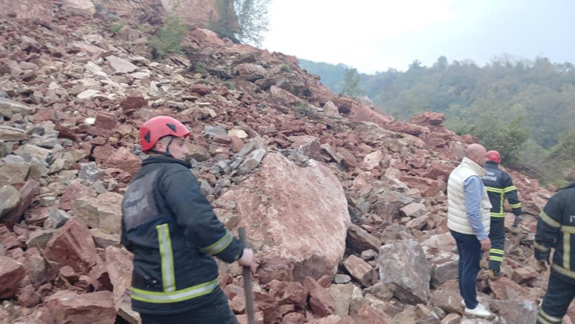 Ordu’da taş ocağında göçük: Enkaz altında kalanlar var