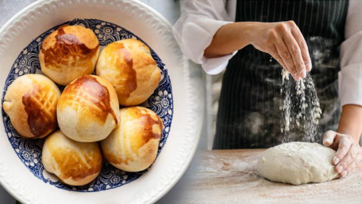 Puf puf kabaran mayasız poğaçanın sırrıymış! Oda sıcaklığı şart: 1 çay kaşığı yetiyor