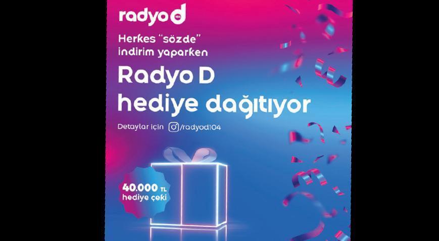Radyo D hediye dağıtıyor