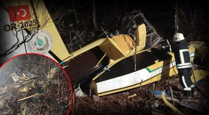 Siyasilerden düşen yangın söndürme uçağında şehit olan pilot için başsağlığı mesajı