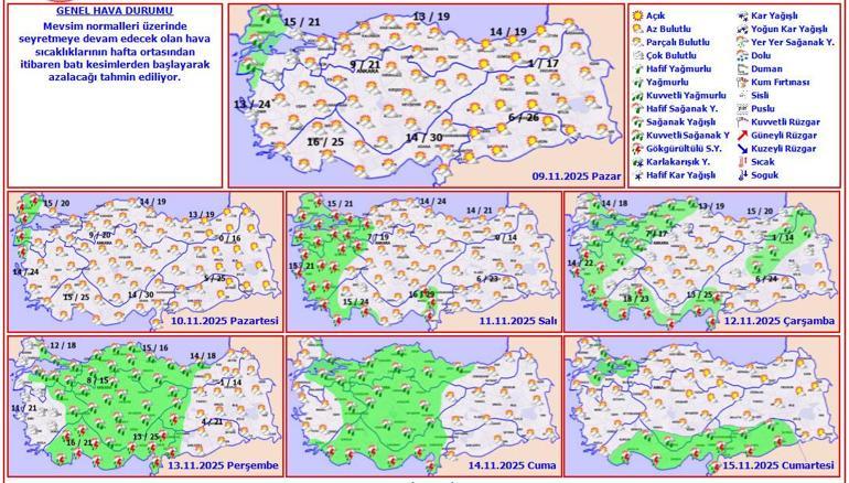 Son dakika… Meteoroloji bu hafta için uyardı! Soğuk ve sağanak geliyor: İstanbul, Ankara, İzmir… 1 Son dakika… Meteoroloji bu hafta için uyardı! Soğuk ve sağanak geliyor: İstanbul, Ankara, İzmir…