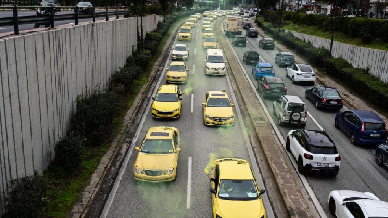Taksicilerden 48 saatlik grev