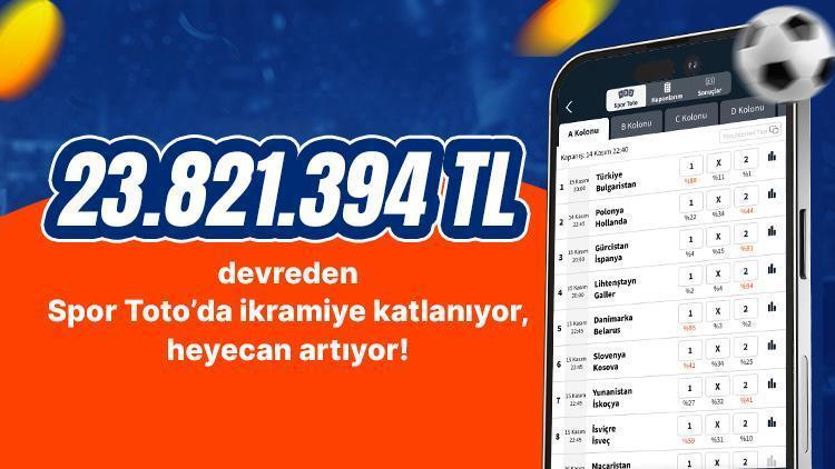 Tamı tamına 23.821.394 TL devreden Spor Toto’da ikramiye katlanıyor, heyecan artıyor! İşte devirden sonra beklenen büyük ikramiye…