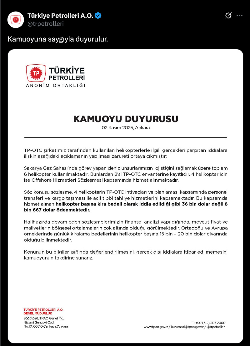 TPAO Genel Müdürlüğü: CHP'li Yavuzyılmaz'ın İddiaları Kesinlikle Yanlış! 1 TPAO Genel Müdürlüğü: CHP'li Yavuzyılmaz'ın İddiaları Kesinlikle Yanlış!