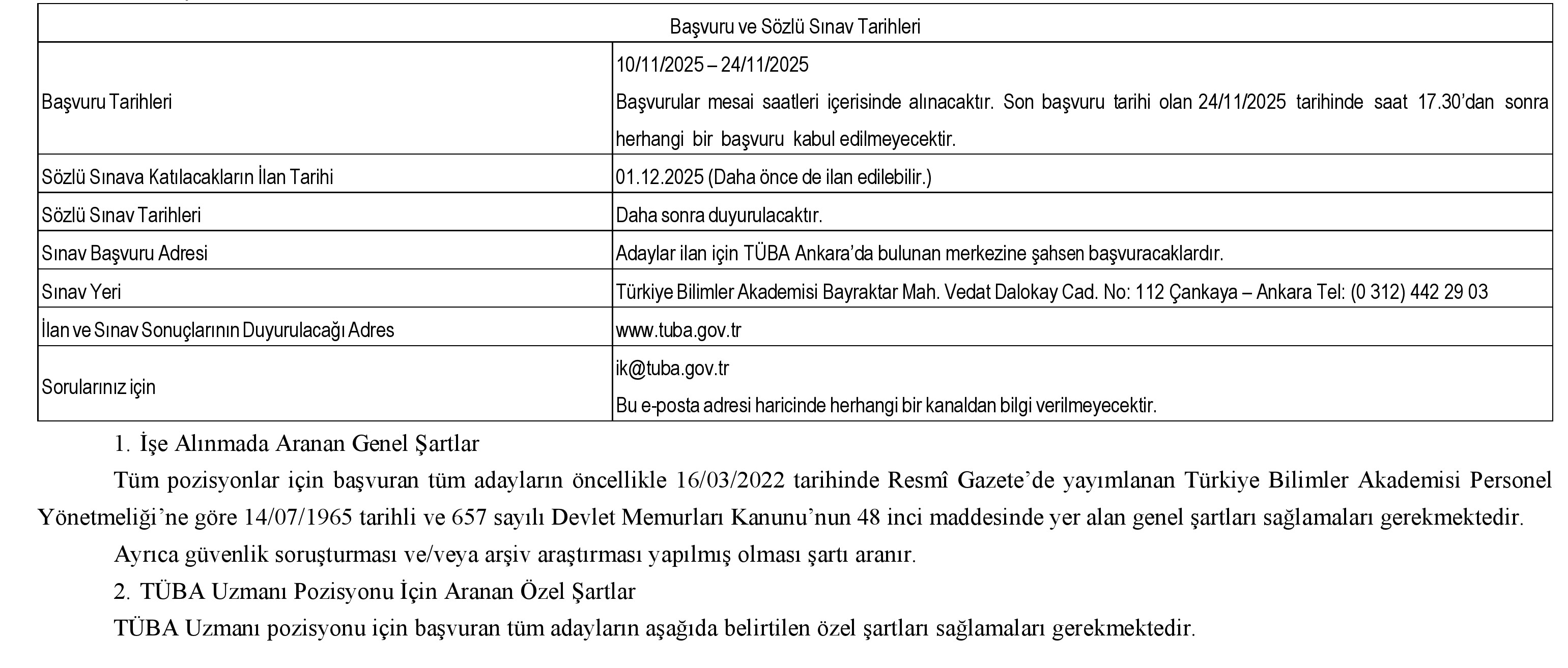 Türkiye Bilimler Akademisi Başkanlığı'ndan Heyecan Verici Fırsat: 7 Yeni Personel Alım İlanı!