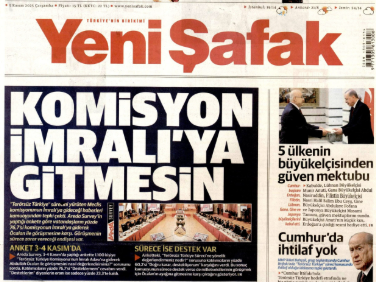 Yeni Şafak'tan Bahçeli'ye Cesur Bir İmralı Mesajı: "Komisyon İmralı'ya Gitmesin!" 1 Yeni Şafak'tan Bahçeli'ye Cesur Bir İmralı Mesajı: Komisyon İmralı'ya Gitmesin!