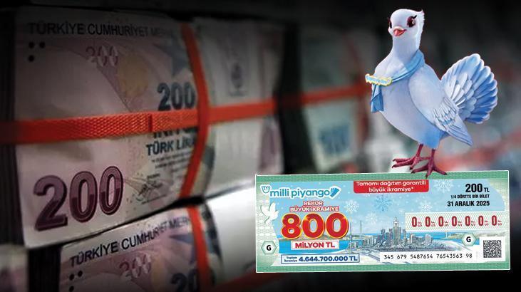 Yılbaşı çekilişinde rekor ikramiye 800 milyon TL