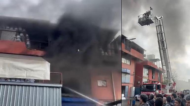 Başakşehir'de plastik imalathanesinde yangın! Çok sayıda ekip sevk edildi