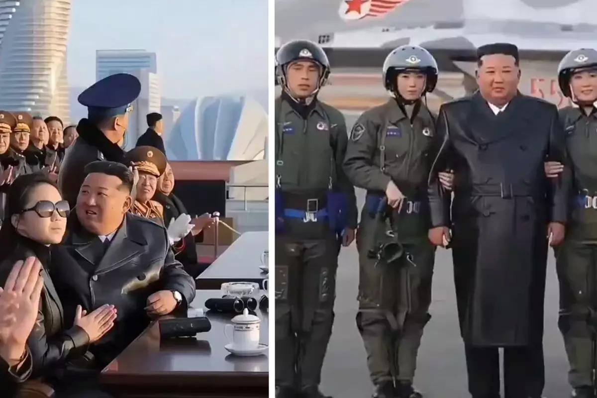 Kuzey Kore lideri Kim Jong Un, hava gücünü sahneye çıkardı